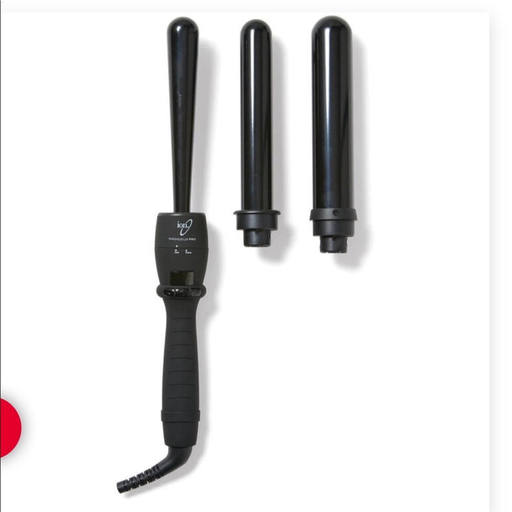 Ion Magnesium Pro - interchangeable clip less curl wand trio